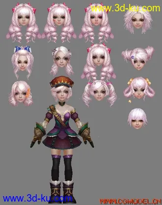 3D打印模型游戏人物的图片