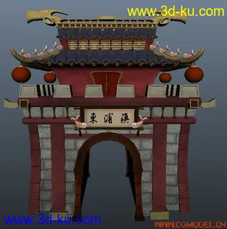 好久没发帖了，个人原创动画里卡通建筑一枚，带贴图，动画制作中，其他模型陆续上传的图片