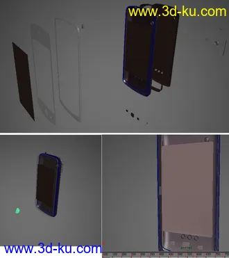 3D打印模型手机拼合的简单动画 练习作的图片