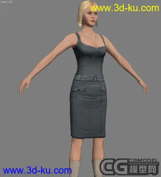 3D打印模型女公务员的图片