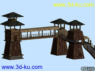 3D打印模型城门的图片