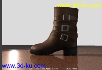 3D打印模型最新自己制作的真实系女鞋+完整材质的图片