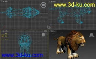 3D打印模型狮子的图片