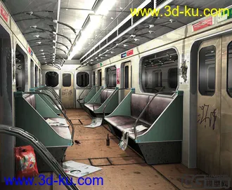 3D打印模型大二在电影公司实习期间做的地铁的图片