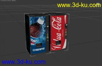 3D打印模型自动售货机 vending machine (fbx,obj,max)的图片