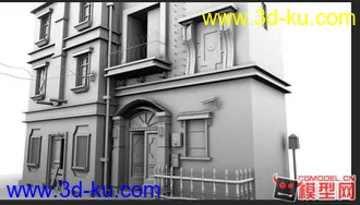 3D打印模型欧式别墅的图片