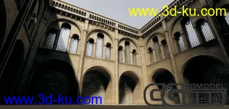 3D打印模型精品建筑场景(带材质贴图)的图片