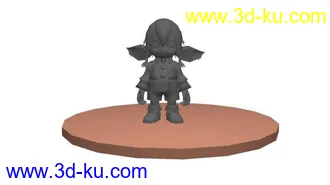 3D打印模型卡通女孩的图片