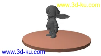 3D打印模型卡通女孩的图片