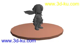3D打印模型卡通女孩的图片