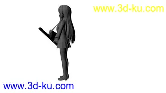 3D打印模型手风琴卡通女孩的图片