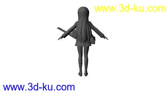 3D打印模型手风琴卡通女孩的图片