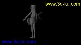3D打印模型吉他卡通女孩的图片