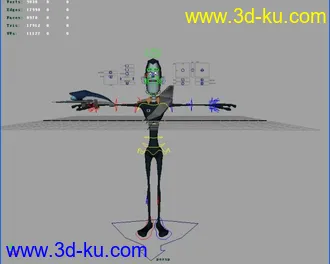 MAYA动作库1（模型带绑定）的图片