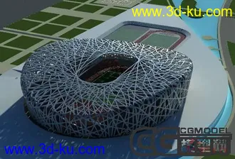 3D打印模型奥运 鸟巢 15分钟搞定。。。的图片