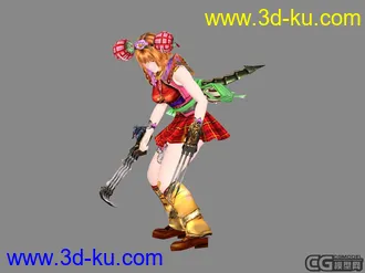 欲望格斗美女神代由羅模型大家分形（带材质带衣服和武器）的图片