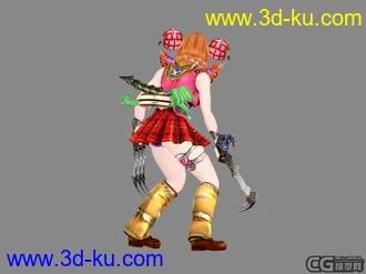 欲望格斗美女神代由羅模型大家分形（带材质带衣服和武器）的图片