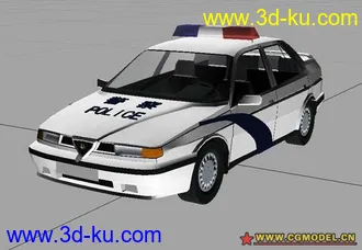 警车模型的图片