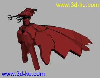 3D打印模型MA-05Ad 红色笨的像蜂王一样的东西的图片