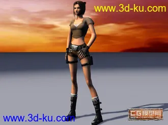 3D打印模型恶搞~~~亚洲版劳拉的图片