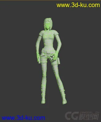 3D打印模型恶搞~~~亚洲版劳拉的图片