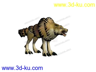 3D打印模型狼的图片