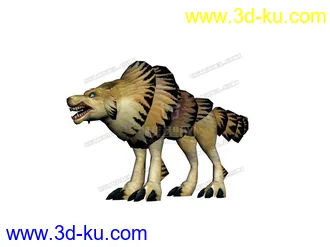 3D打印模型狼的图片