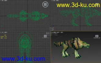 3D打印模型狼的图片