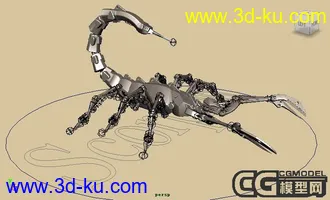 3D打印模型机械蝎子&武器+绑定。。O鱼香肉丝下饭O的图片