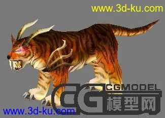 3D打印模型怪物普通凶猛荆虎的图片