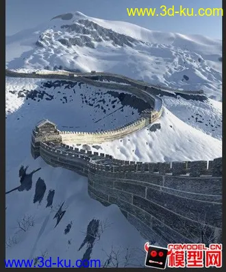 长城模型 带VR贴图 参数  内有预览图的图片