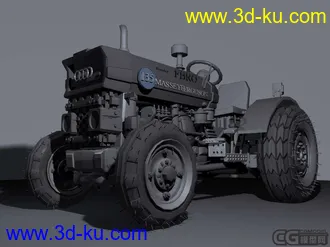 3D打印模型美式拖拉机的图片
