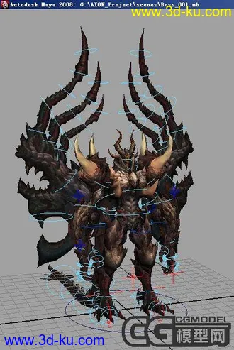 永恒之塔的BOSS模型（带骨骼绑定）的图片