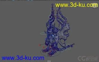 永恒之塔的BOSS模型（带骨骼绑定）的图片