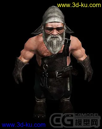 3D打印模型铁匠一只 带法线贴图的图片