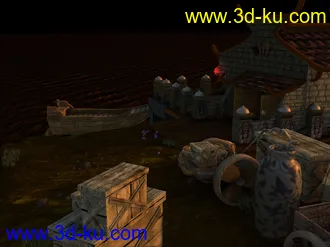 3D打印模型夕阳码头的图片