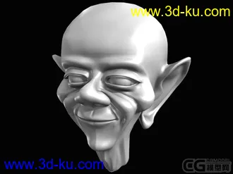 3D打印模型新手人头练习，请多多指教 老头头像的图片