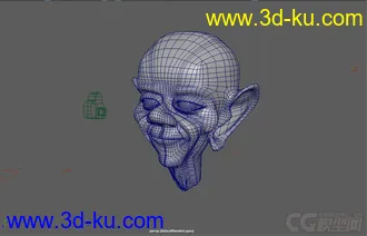 3D打印模型新手人头练习，请多多指教 老头头像的图片