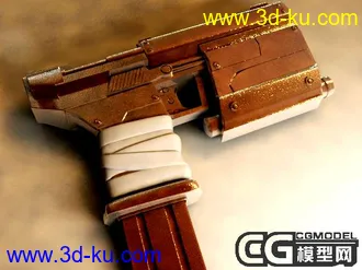 3D打印模型一把未来枪  带程序贴图 大家下玩玩的图片