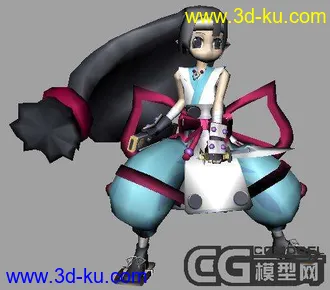 3D打印模型小妹妹武士的图片