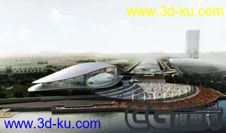 3D打印模型世博演艺中心全模的图片