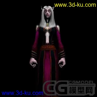 3D打印模型一魔兽人物带动作的图片