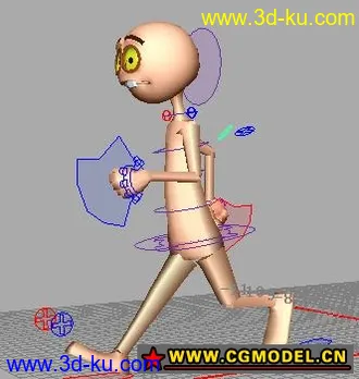 3D打印模型基础人物动作带骨骼的图片