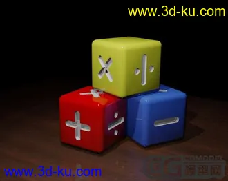 3D打印模型娱乐用的色子（骰子）的图片