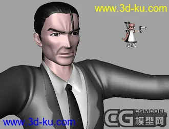 3D打印模型貌似是“拇指姑娘”和“傻冒警察大叔”的图片