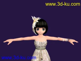 3D打印模型高贵典雅的跳舞女孩的图片