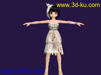 3D打印模型高贵典雅的跳舞女孩的图片