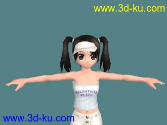 3D打印模型非常有活力的跳舞女孩的图片