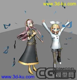 3D打印模型萝莉的音符的图片