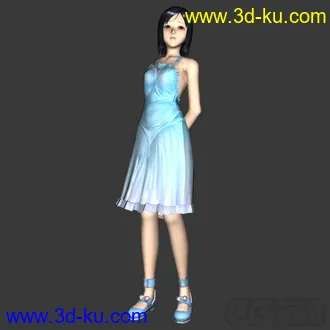 美女模型（带材质和动画！）的图片